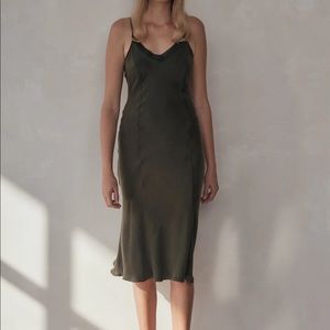 St. Agni Anouk Dress in Moss
